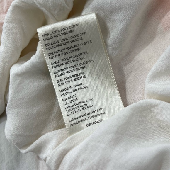 Free People Samantha Lace Up Mini Dress Light Combo XS Floral Chiffon Lace Up - Picture 14 of 16